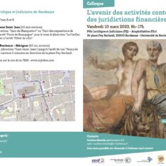 Programme colloque Bordeaux L'avenir des activités contentieuses des juridictions financières 10 mars 2023 - 1